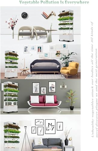 Système de Culture hydroponique Tour Grand avec 160 pièces, Blanc - Cadeau de Jardin d'herbes aromatiques – Image 9