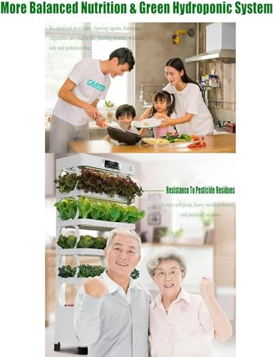 Système de Culture hydroponique Tour Grand avec 160 pièces, Blanc - Cadeau de Jardin d'herbes aromatiques – Image 6