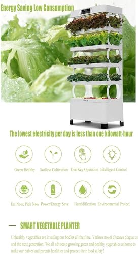 Système de Culture hydroponique Tour Grand avec 160 pièces, Blanc - Cadeau de Jardin d'herbes aromatiques – Image 2