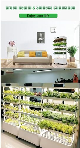 Système de Culture hydroponique Tour Grand avec 160 pièces, Blanc - Cadeau de Jardin d'herbes aromatiques – Image 7