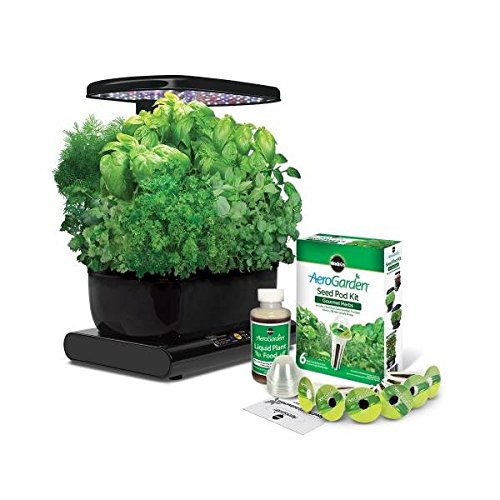 AeroGarden Harvest Black avec LED: Kit Herbes Aromatiques - Cultivez vos plantes facilement – Image 2