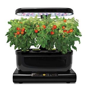 AeroGarden Harvest Black avec LED: Kit Herbes Aromatiques - Cultivez vos plantes facilement
